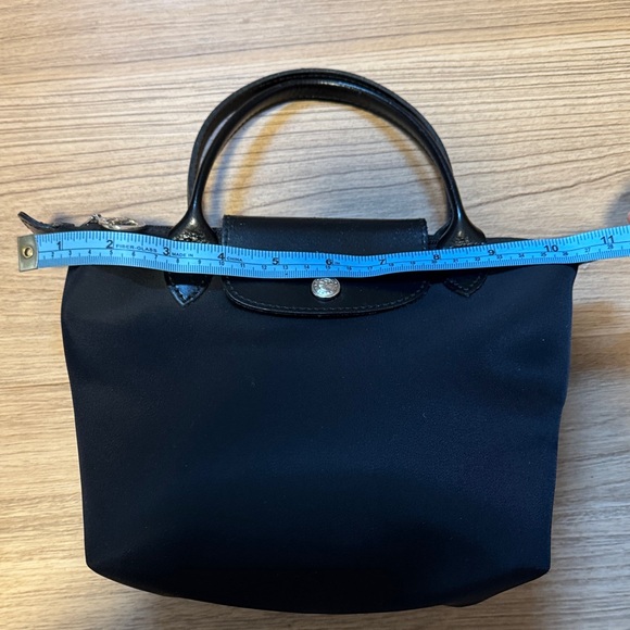 Small longchamp le pliage heavy nylon bag - black - Picture 9 of 12